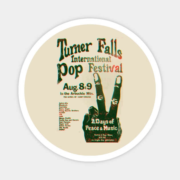Turner Falls Pop Festival Magnet by HAPPY TRIP PRESS